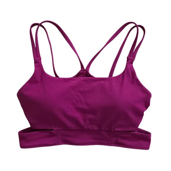 lululemon athletica Other - Lululemon Ribbed Nulu Strappy Yoga Longline Bra - Light Support A/B Cup - Sz 10